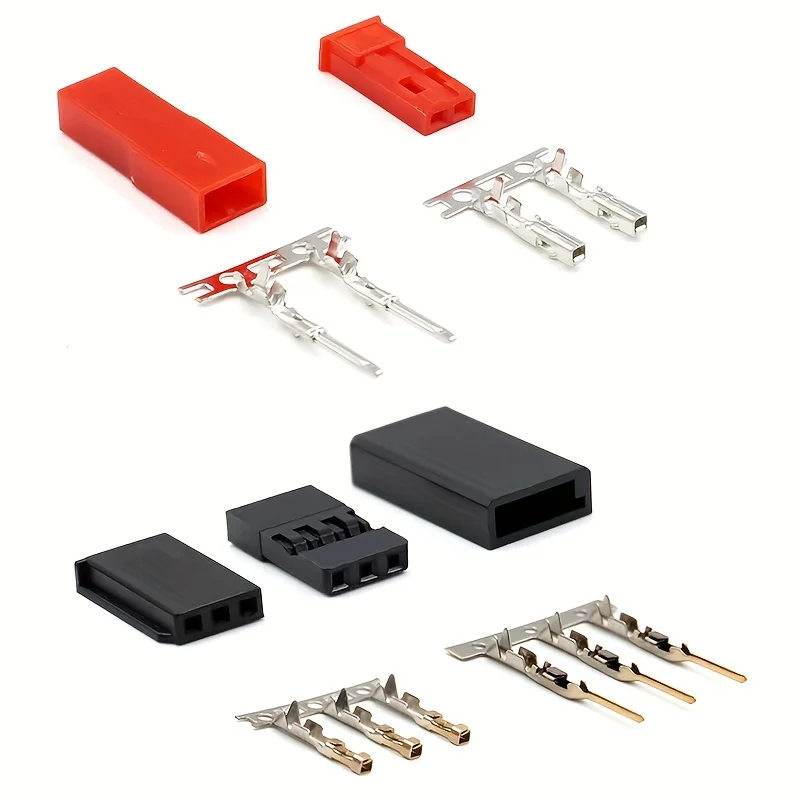 40Sets Servo Plug Male Female Connector Crimp Pin Cable Kit Compatible JST SYP Futaba for Hitec Spektrum RC