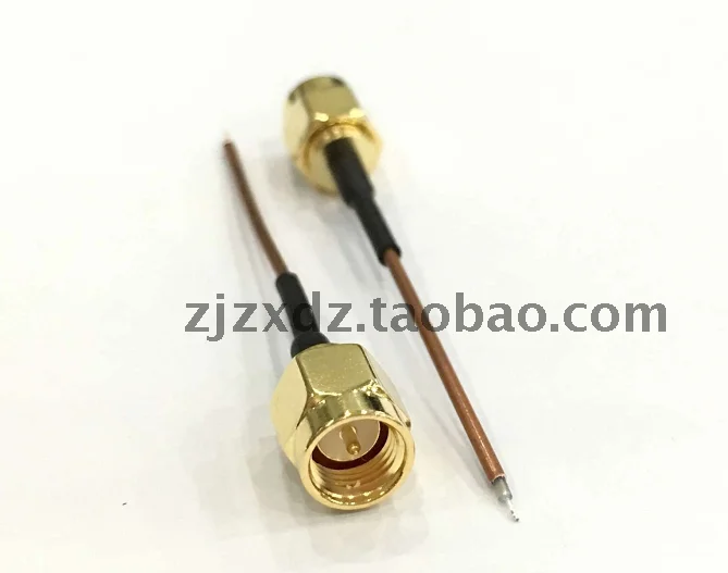 Internal Screw and Internal Needle SMA-J SFT50-1 Skin Primary Color Copper Tube Diameter 1.2MM Mobile Phone Debugging Cable