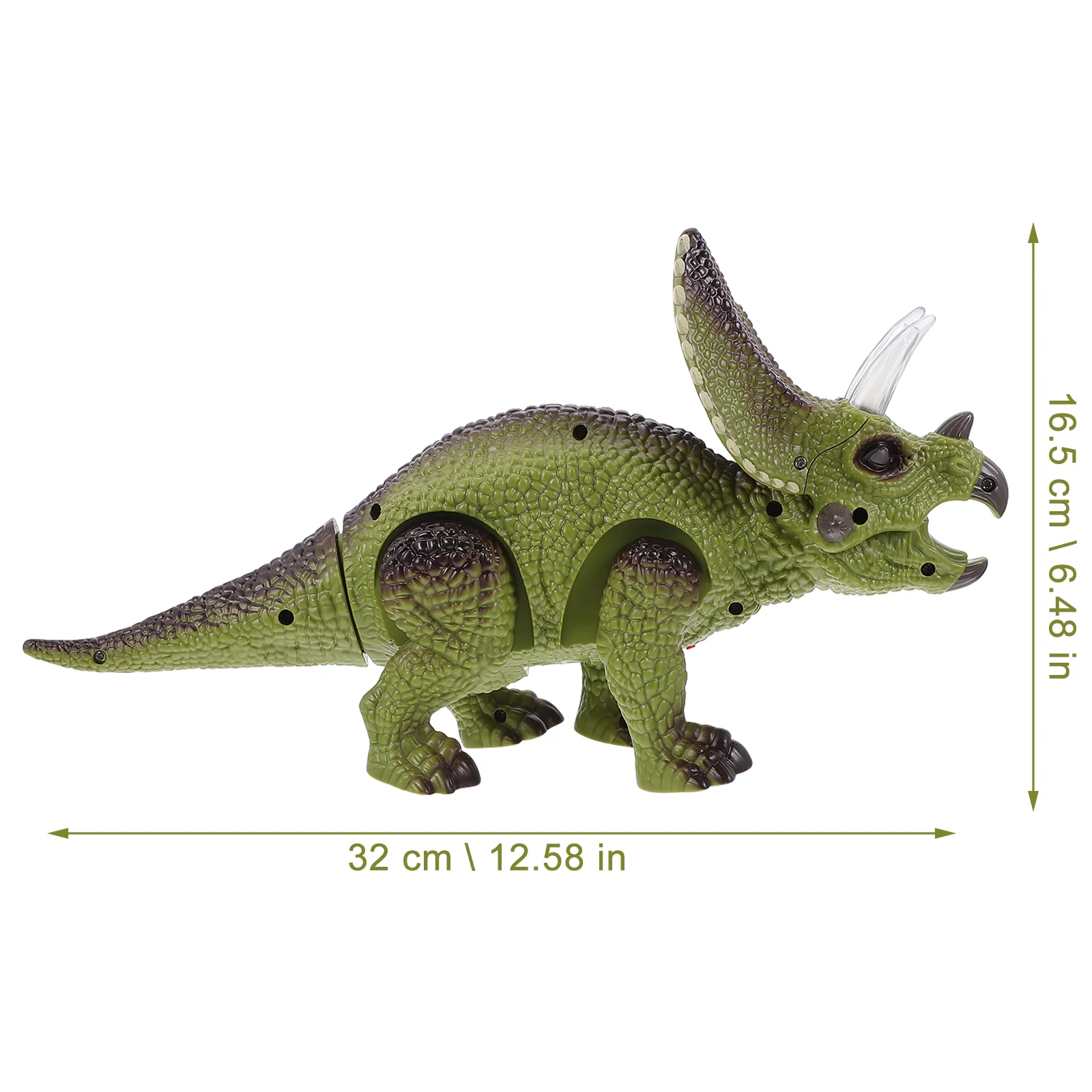 Walking Dinosaurs Toy Remote Control Electric Luminous Triceratops Child Figurines Children’s Toys