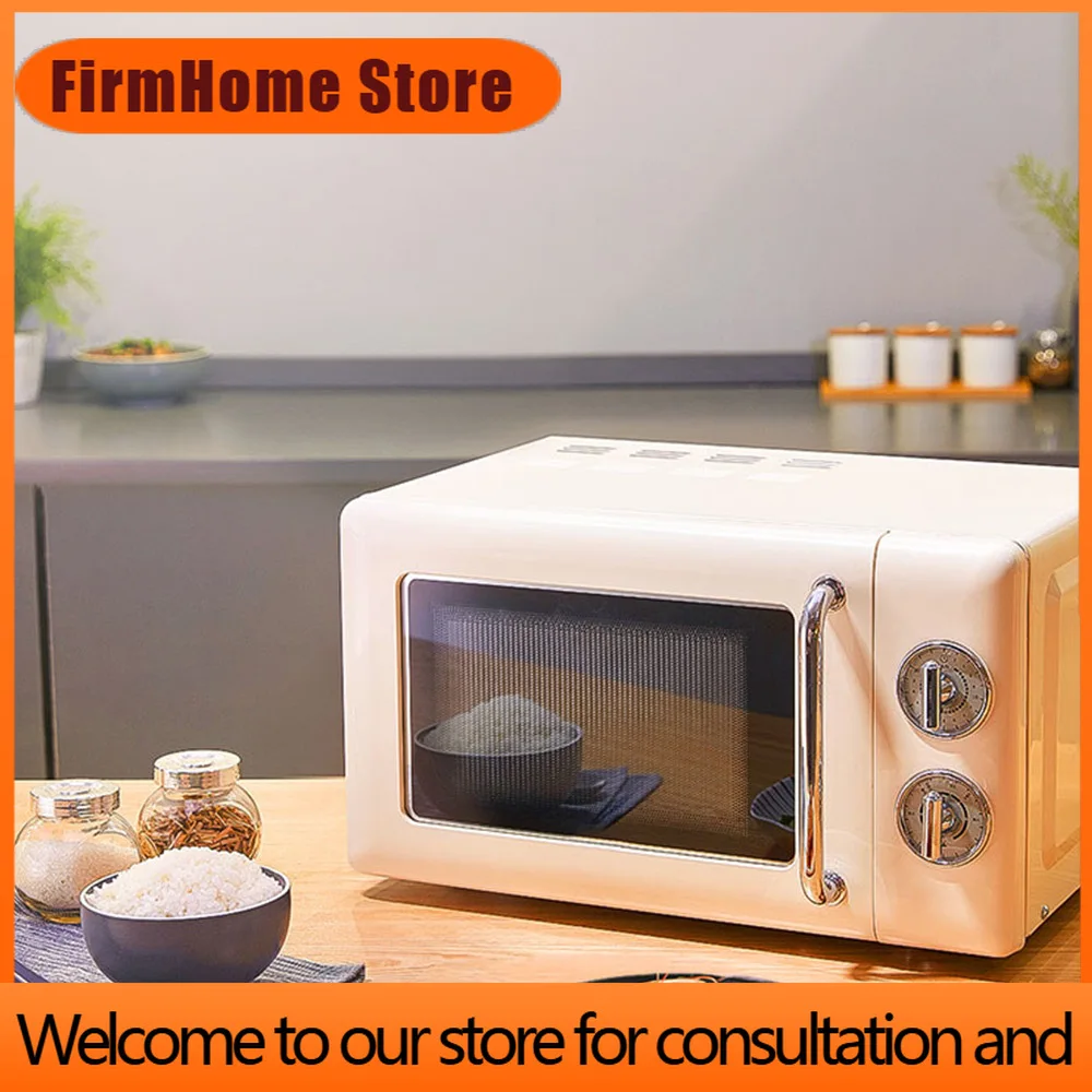 FirmHome Store20L Household Microwave Oven Small Authentic Multi-function Microwave Oven Mini Turntable Mechanical Microwave Ove
