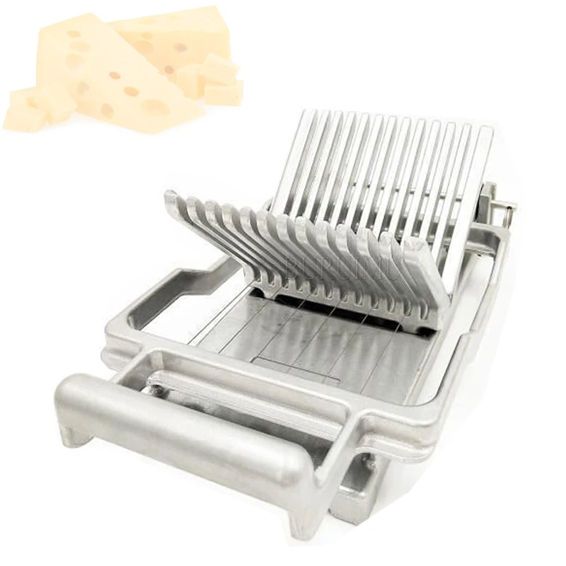 

Commercial Cheese Slicer 1cm 2cm Stainless Steel Wire Cheese Cutter Butter Cutting Board Machine Making Dessert Blade