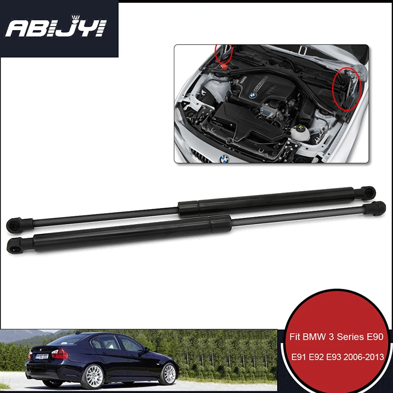 

2pcs car Front Bonnet Gas Struts Hood Lift Support Car Accessories for BMW E90 E91 E92 E93 M3 2006-2013 323i 325i 328i 325xi