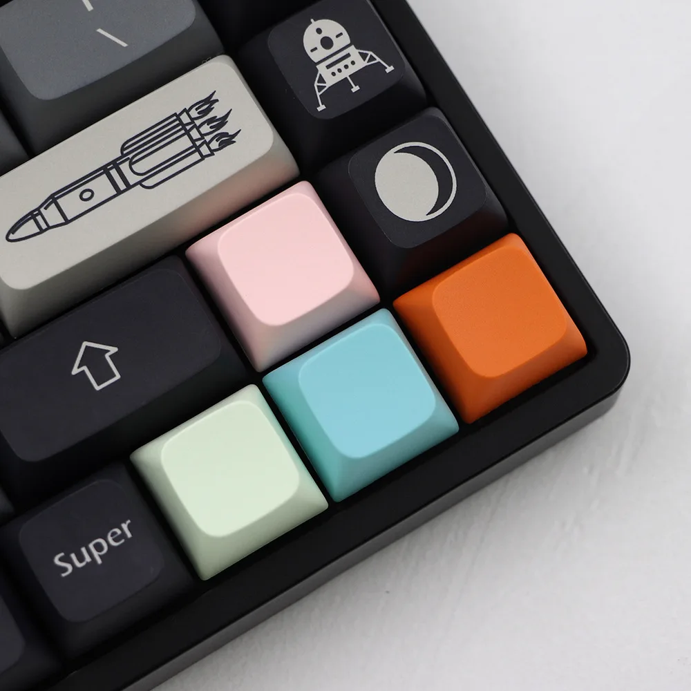 أغطية مفاتيح XDA Personalizadas 1U 1X أسود أبيض أخضر وردي أزرق أحمر PBT أغطية مفاتيح للوحة المفاتيح الميكانيكية Cherry MX Switch XDA Profile