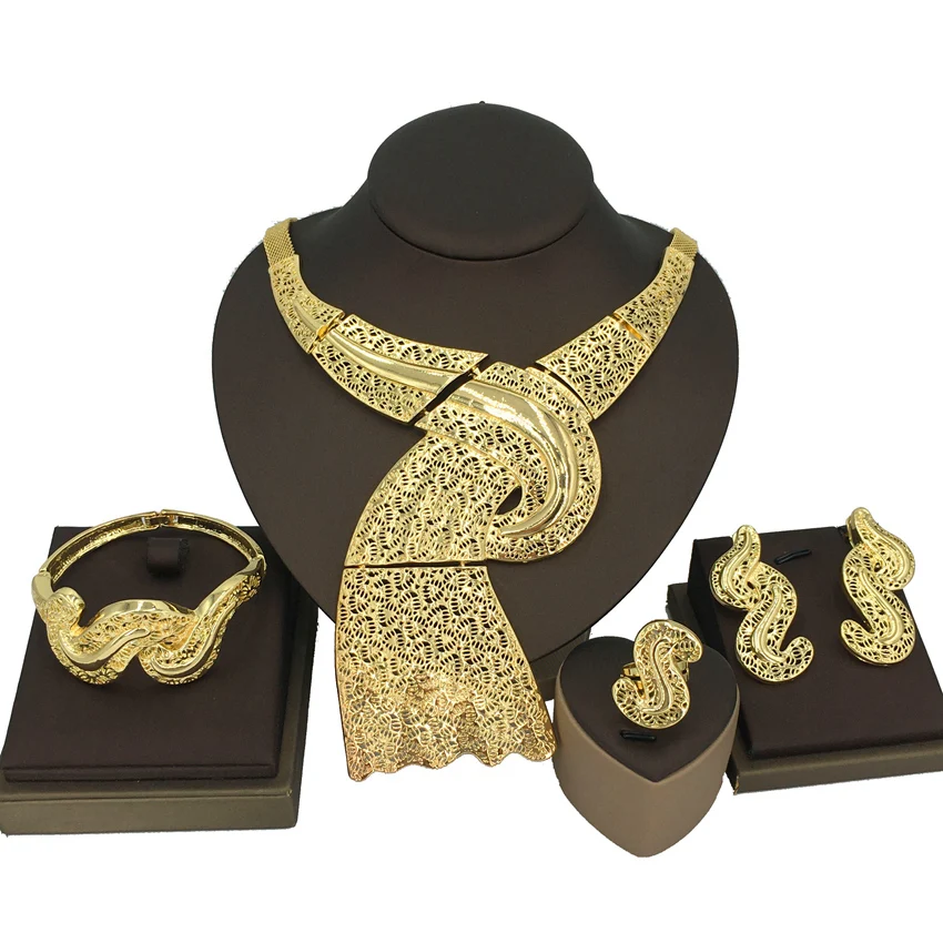 

Yuminglai Italian Goldplated Jewelry Set For Women FHK13357