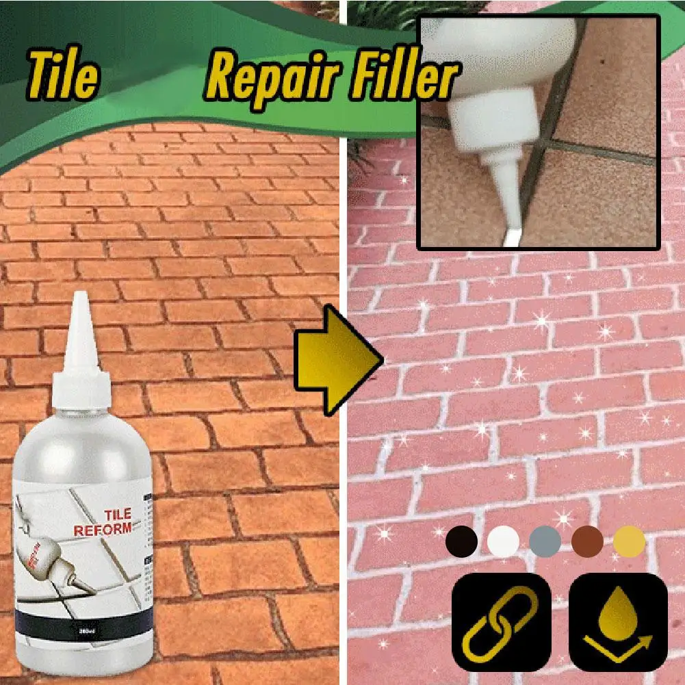 150/280ml Home Waterproof Tile Gap Repair Filler Tile Grout Repair Agent Repair And Renew Tile Joints Multicolor To Choose