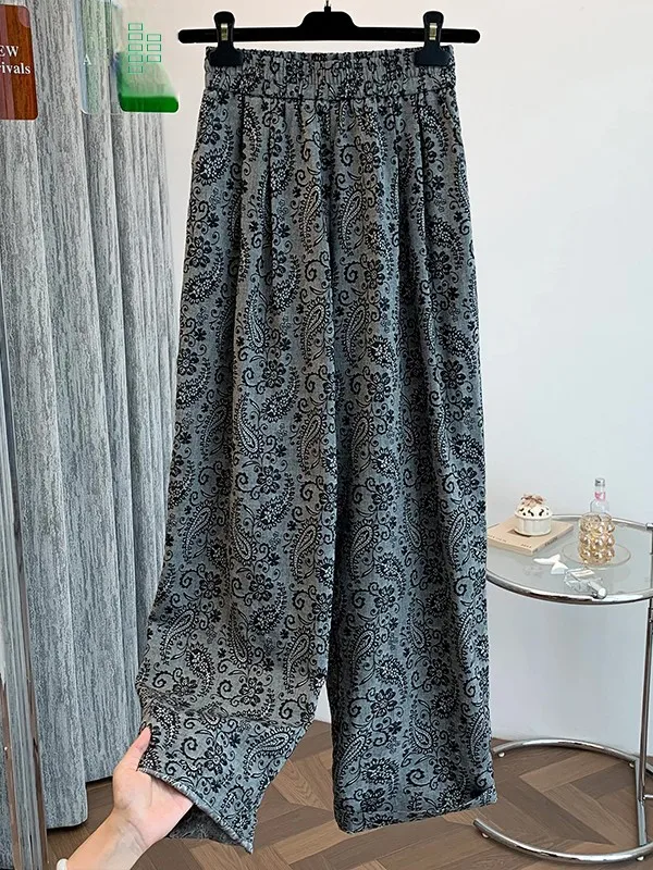 Korean Lazy Sle Faionable Casual Pants Women's Loose Wide Leg Pants Long Trousers Summer New Arrival Comfortable Fit