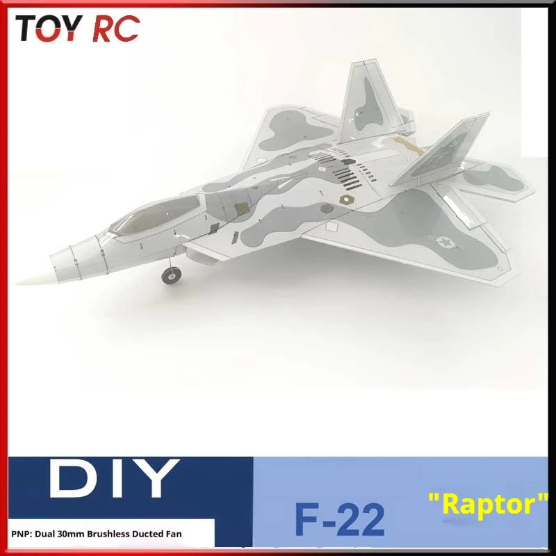 

Assemble F22 Double 30 Culvert Assembly Remote Control Model Airplane Desktop Ornament Diy Fixed Wing Real Machine