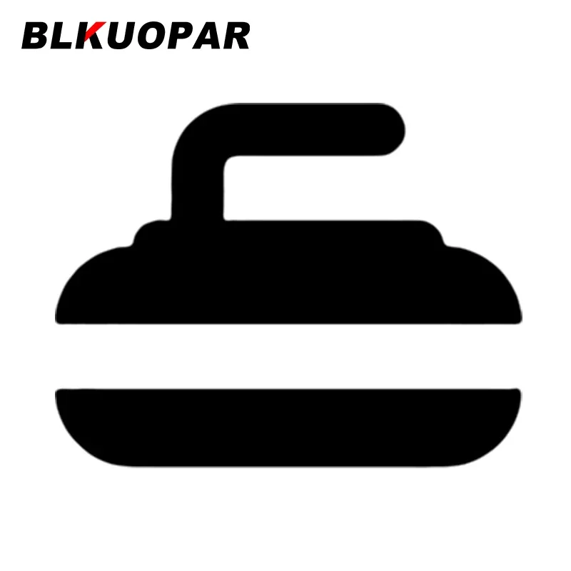 BLKUOPAR Curling Car Sticker Fashionable Original Waterproof Vinyl Decal Die Cut Refrigerator Skateboard Car Door Protector