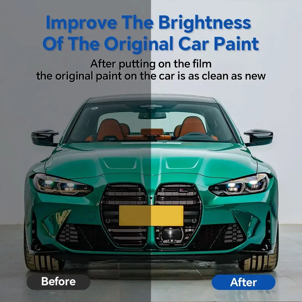 For BMW M3 G80 2021 2022 2023 2024 Transparent Bra 8.5Mil TPU Scratch-resistant Paint Protection Film Invisible Pre-cut PPF Kit