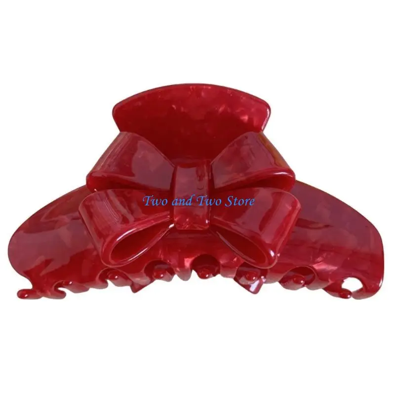 

HX6F Bowknot Hair Claw Clip Nonslip Hair Clamps Large NonSlip Hair Jaw Clamps
