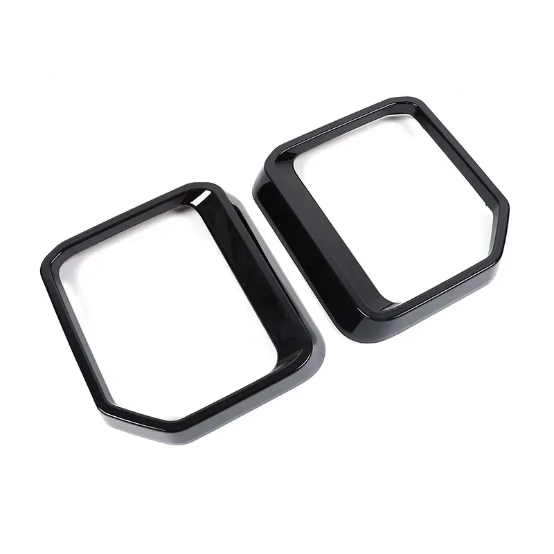 Para Toyota Land Cruiser Prado 250 2024 ABS negro espejo retrovisor de coche lluvia ceja marco decorativo decorar accesorios de coche