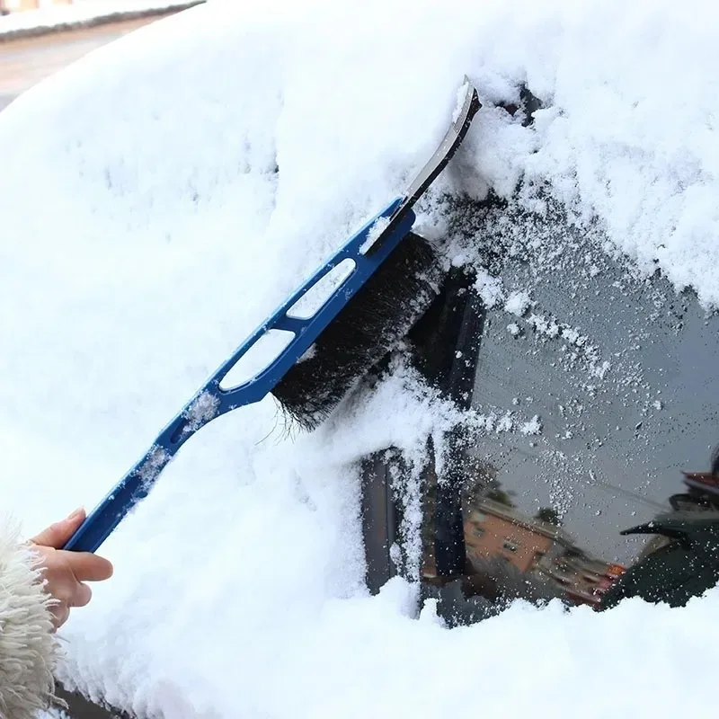 1-5PCS Car Snow Sweeper Ice Chisel 2 in 1 Long Reach 39 Inch Heavy Duty Thickened ABS Scraper for Windshield Roof Glass