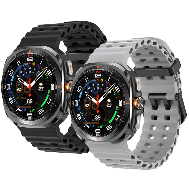 

Marine Band For Samsung Galaxy Watch 7 ultra Strap 47mm Accessories Sport Silicone Bracelet correa Galaxy Watch ultra Strap 47mm