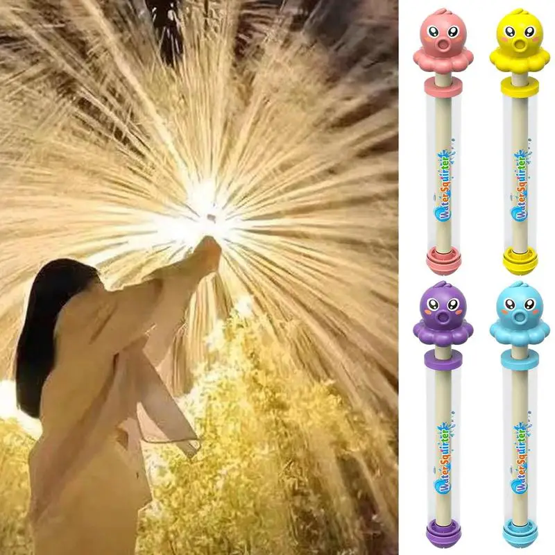 Water Squirter Firework Water Soaker Cartoon Outdoor Backyard Beach Pool Activities Soaker Squirt Toys For Summer Enjoyment