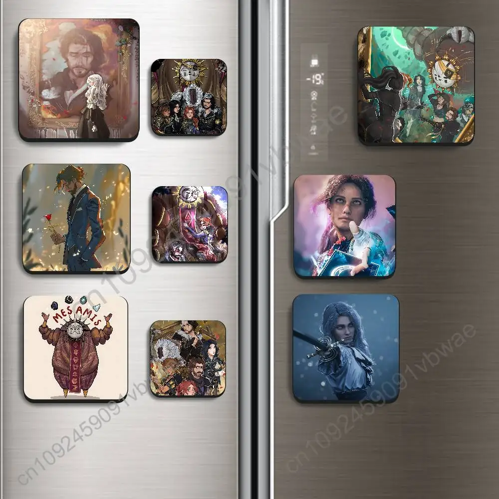 Expedition 33 Clair Obscur E33 Magnetic Sticker Fridge Magnets No Falling Off Fit for Refrigerators All Metal Surfaces Decor
