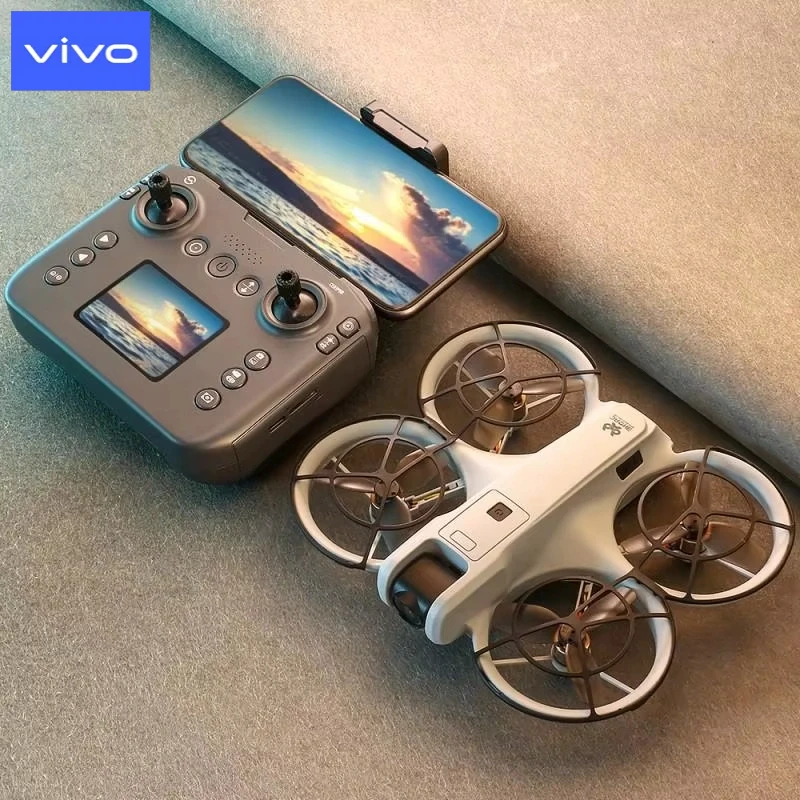 VIVO V666 Mini RC Aerial Drone 8K HD Camera Foldable Intelligent Obstacle Avoidance Screen Remote Control Brushless Motor UAV