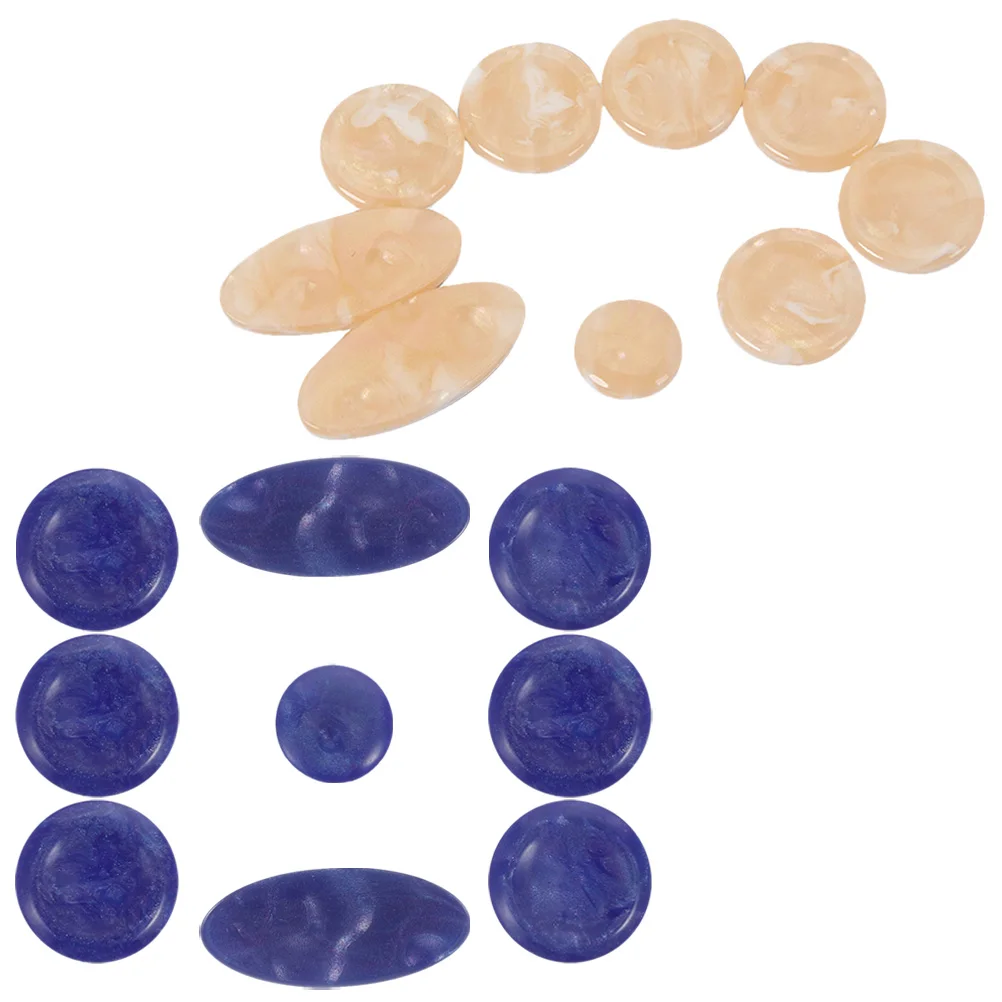 

18 Pcs Button Key Inlays Saxophone Buttons Musical Instrument Tenor Plastic Replacement Alto