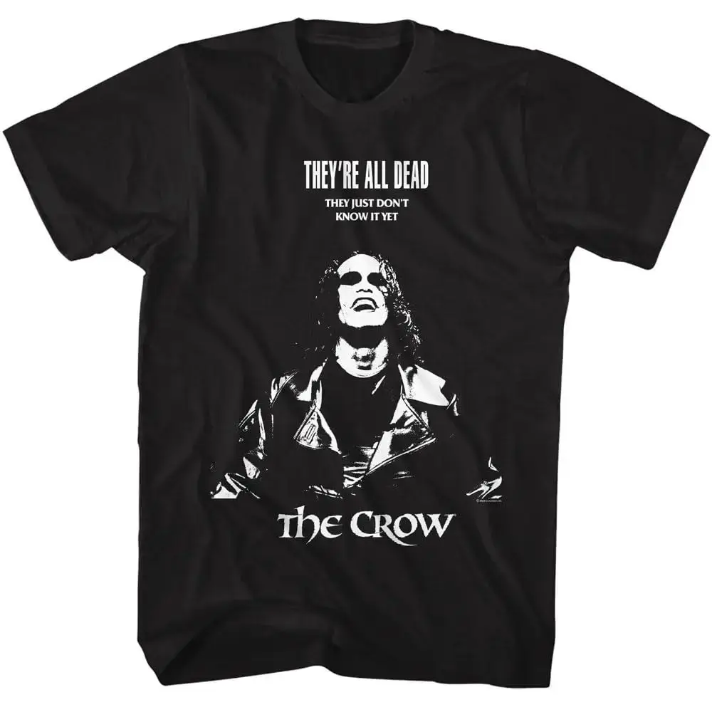 The Crow T-Shirt Eric Draven Gothic Oversized Streetwear Horrorfilm 80er Jahre Klassischer Grafikdruck Kurzarm Lässige lockere T-Shirts – Detail 2