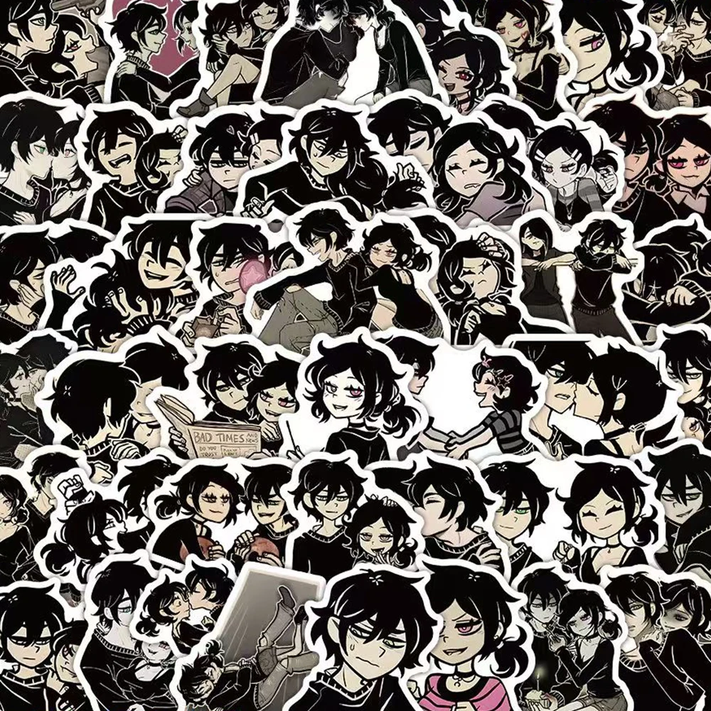 

10/30/65pcs The Coffin Of Andy And Leyley Anime Stickers Andy Leyley Cartoon Sticker Laptop Skateboard Phone Characters Decals