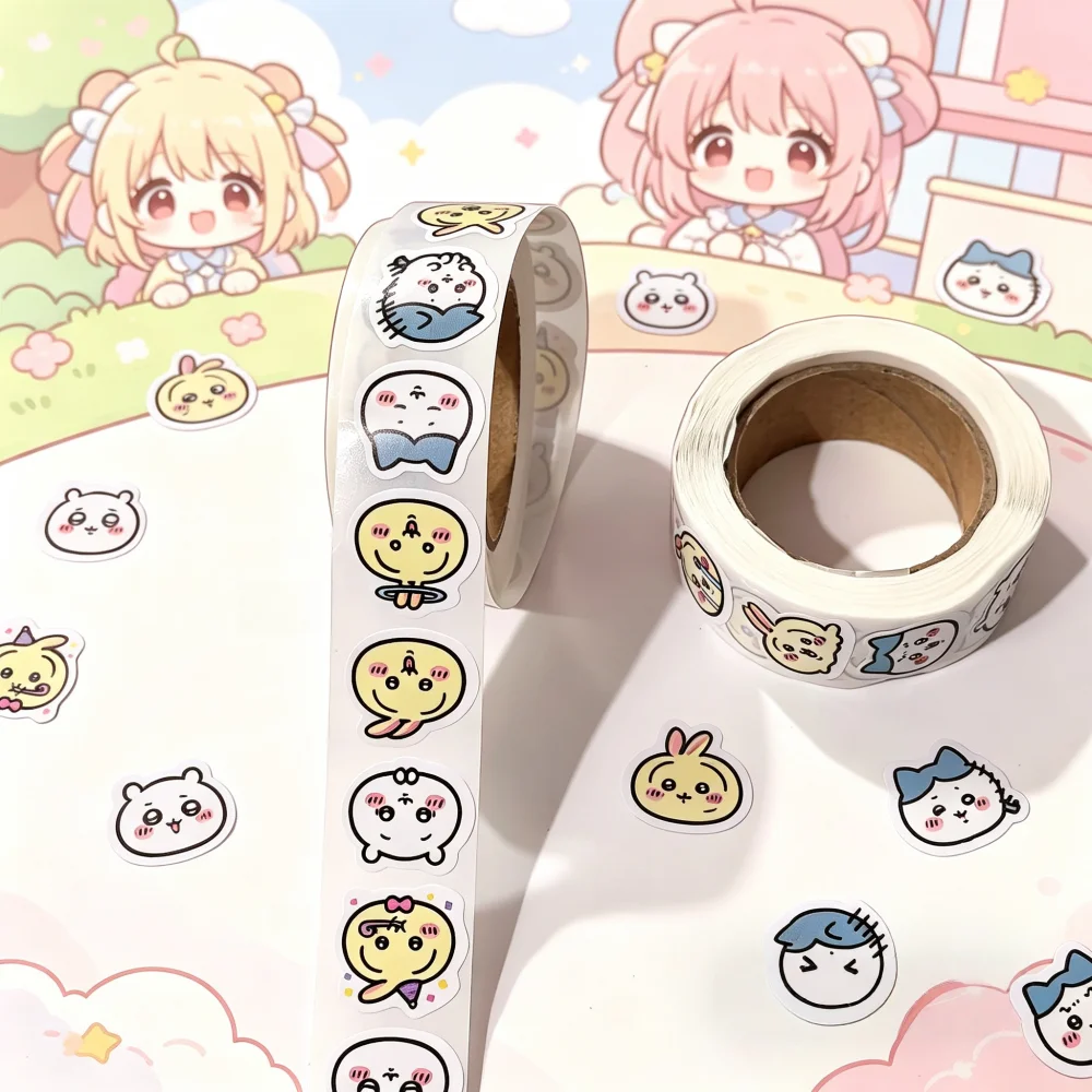 

Наклейки Chiikawa Curly 2026, высокоэстетичные декоративные наклейки, наклейки для ведения дневников, наклейки для запечатывания, студенческие наклейки