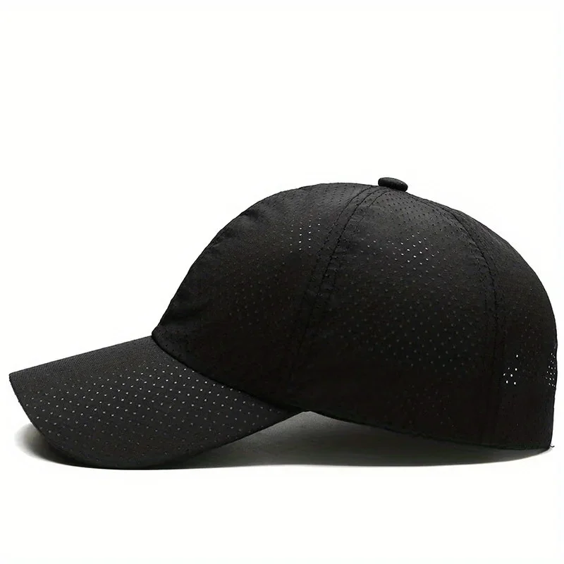 1pc Breathable Quick-Dry Mesh Baseball Cap for Men & Women Lightweight Sun Hat for Golf, Tennis, Running, Hiking, Camping