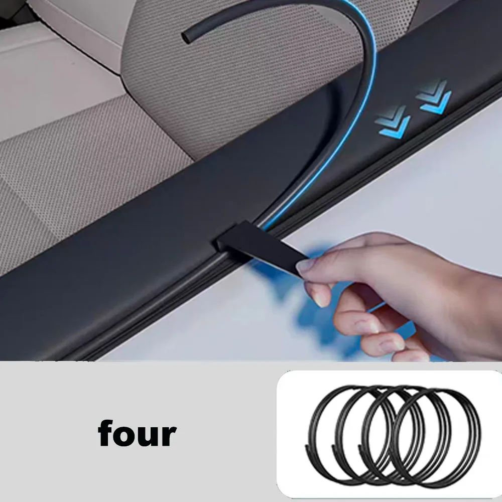 Car Window Sound Insulation Sealing Strip Dustproof Windproof Rubber Trim For Chery iCAR V27 2026-2027