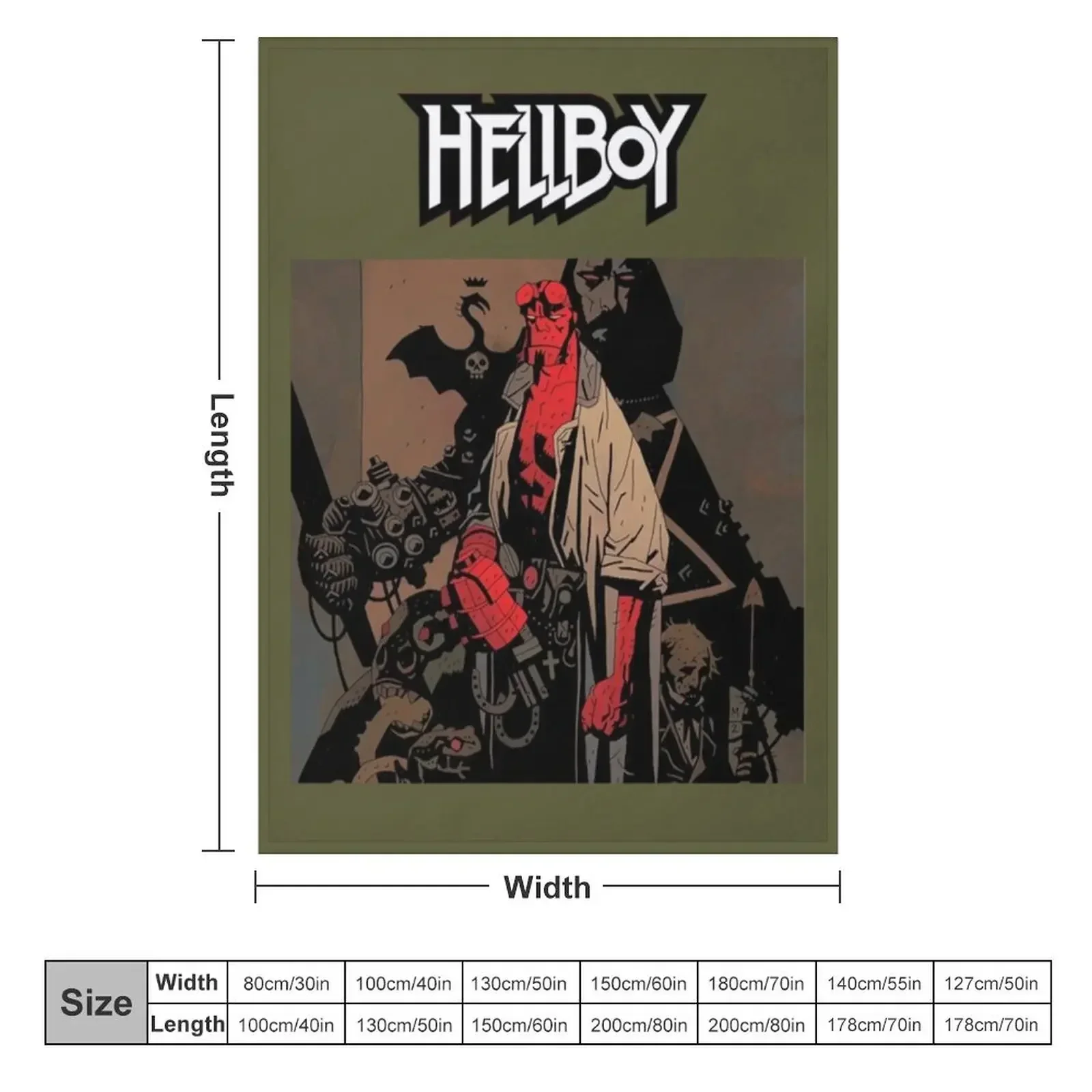 Hellboy Moie Throw Blanket Winter beds Hair Personalized Gift For Decorative Sofa Blankets