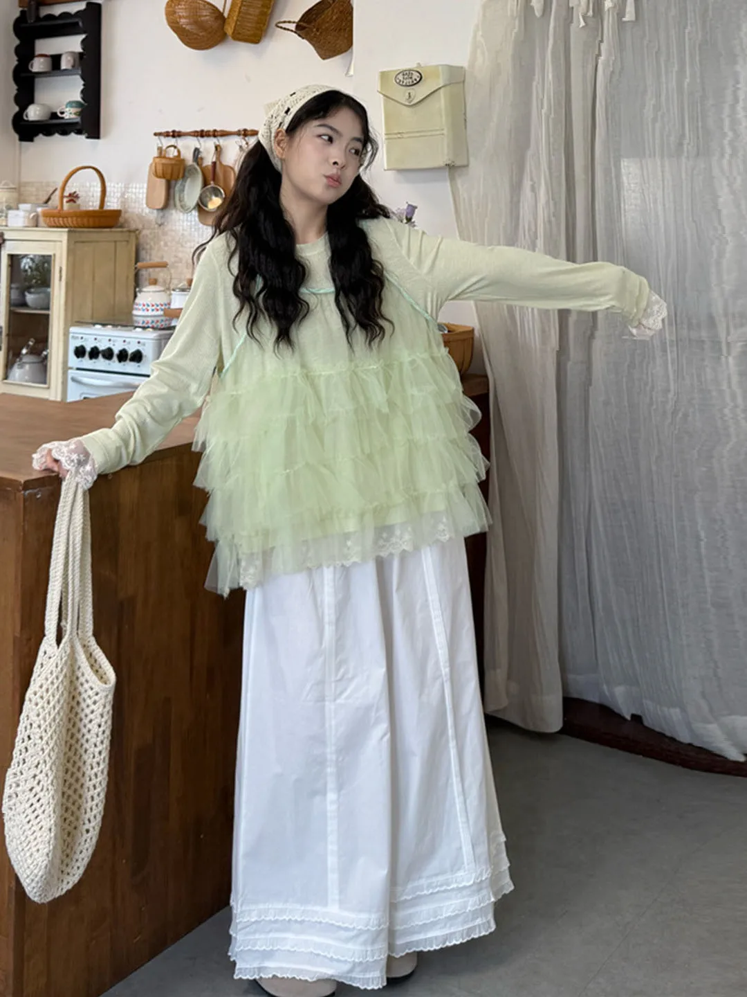

plus Size Spring Faion Set for Women with Lace Splicing High Waist Long Pants And Vest Tee-Piece Suit Korean Sle Casual...