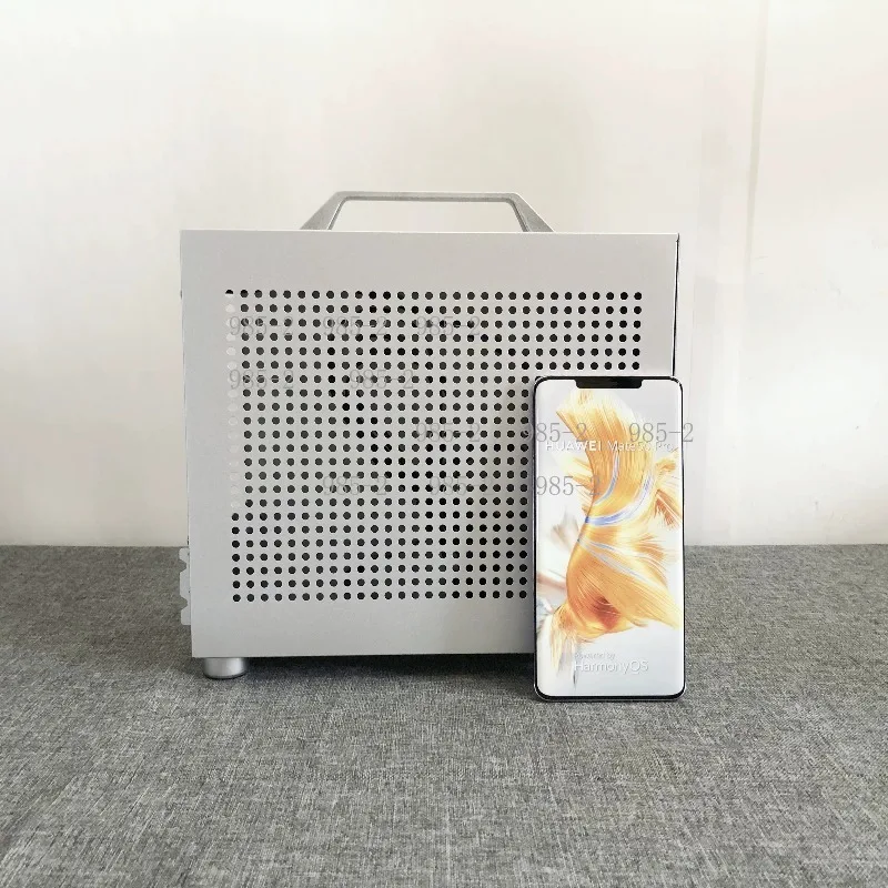 미니 ITX 타워 케이스 (휴대용 손잡이 포함), 외장 그래픽 카드 지원, SFX 파워 서플라이, 소형 게이밍 PC 섀시 썸네일 3