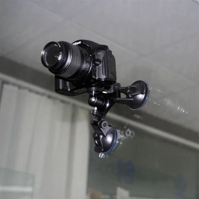 ثلاثي كأس كاميرا شفط جبل ث/الكرة رئيس ل Insta360 واحد X/X2/X3 يي 4K/سوني/شفط كأس حامل سيارة نافذة جبل الملحقات