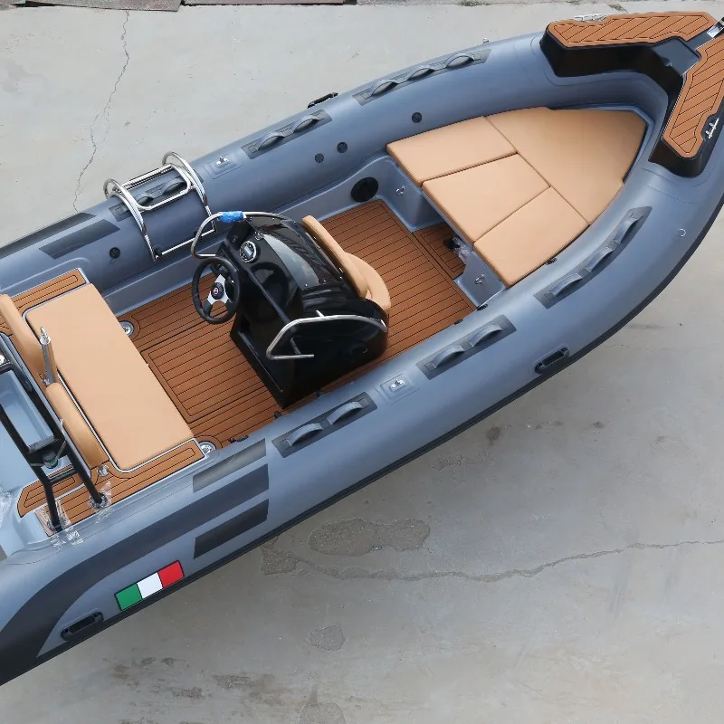 18.3ft Offshore Outboard Motor Ocean Adventure Fiberglass Semi Rigid Inflatable RIB Boats for Sale