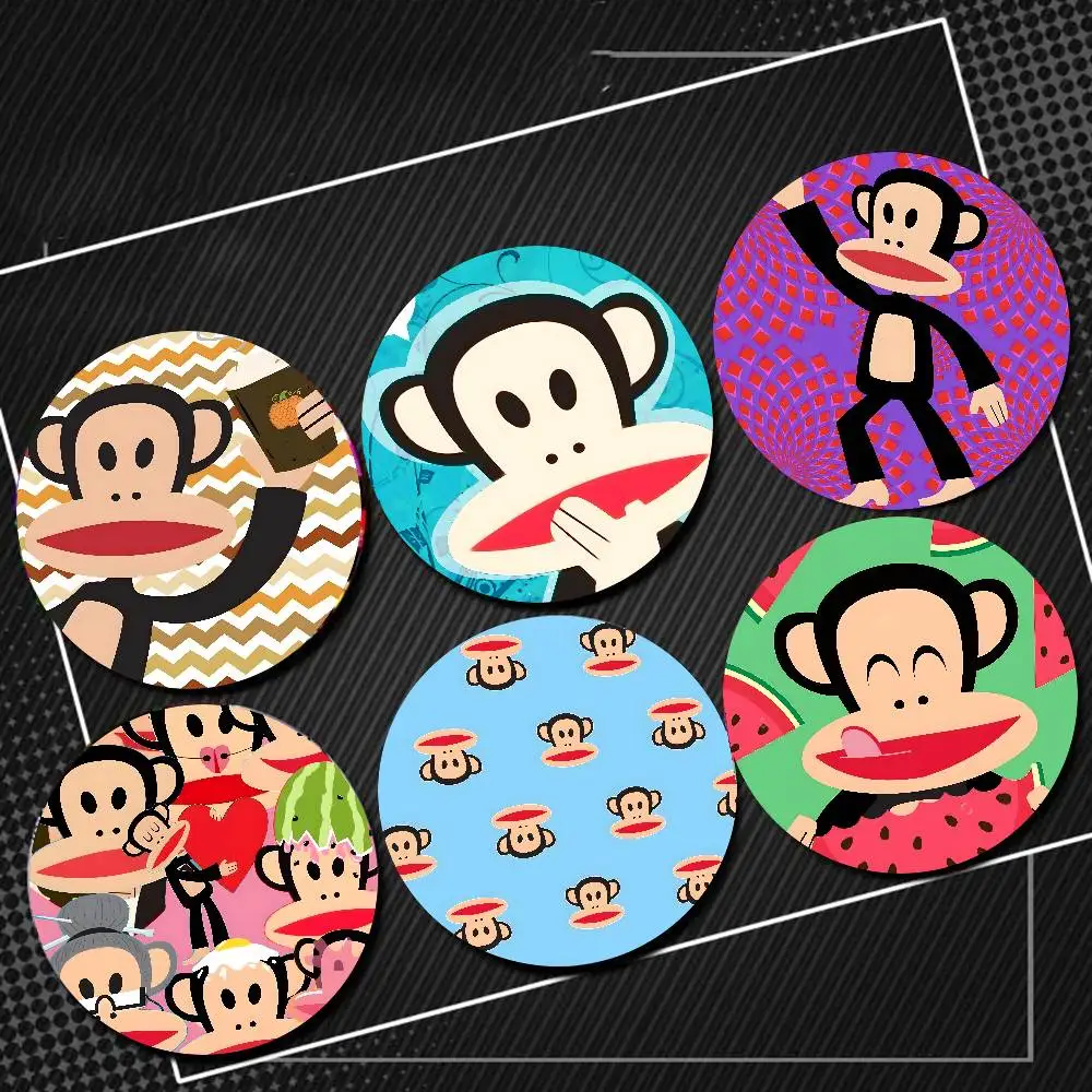Broche de Desenho Animado Paul Frank Monkey Pins, Emblema de Desenho Animado para Mochila de Amigo, Roupas, Acessórios de Coleção, Joias, Presente