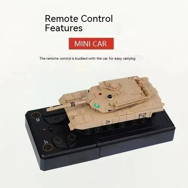 New Rc Tank Military Tank 777-584 Mini Remote Control Tracked Tank Tiger Tank Combat Model Simulation Popular Toy Kid Puzzle Toy