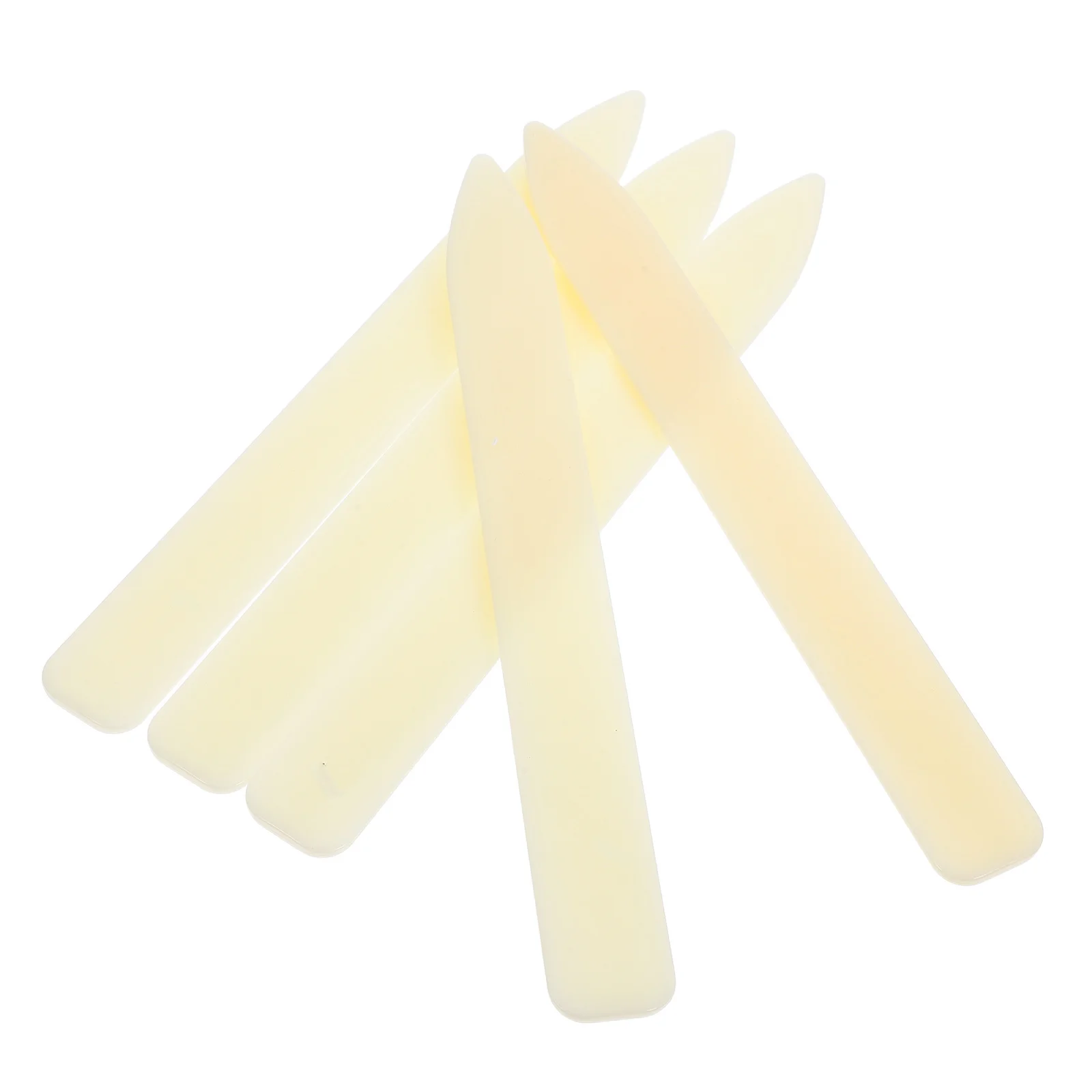 5Pcs Multi-Functional Plastic Bone Folder for Paper Craft and Envelope Opening, Compact Design for Travel Storage and Daily Use
