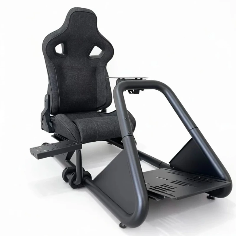 Racing emulator seat bracket Household large torque game steering wheel bracket with monitor fixing bracket