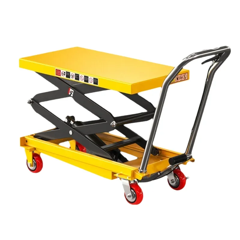 

Manual Hydraulic Lifting Platform Car Small Household Lift Mobile Trolley Hydraulic Lifting Trolley