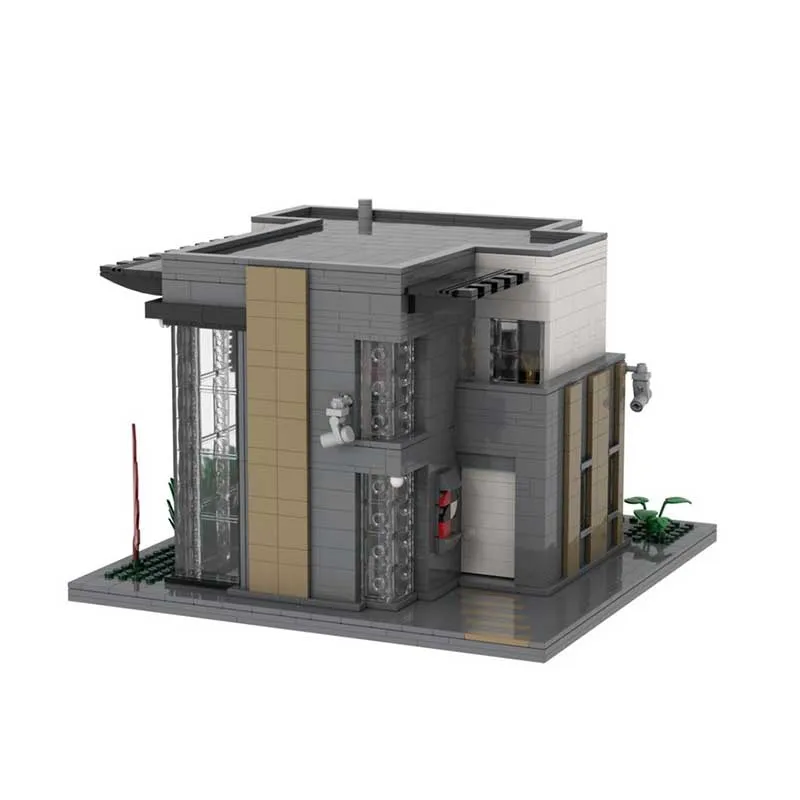 Bloques de construcción Moc City Street View, modelo de casa de coleccionista de arte, tecnología de ladrillos, montaje DIY, juego de juguetes navideños, regalos