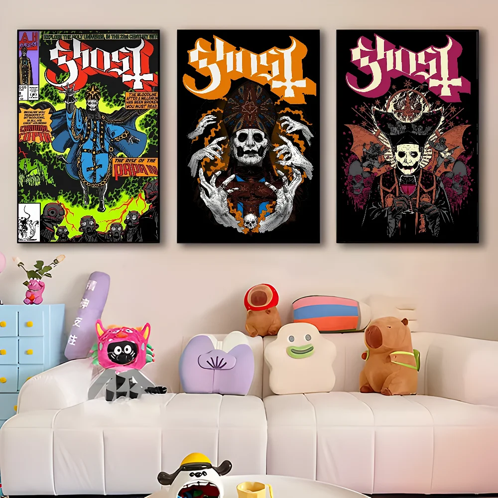 G-Ghost B-Band Classic Vintage Posters Waterproof Paper Sticker Coffee House Bar Home Decor