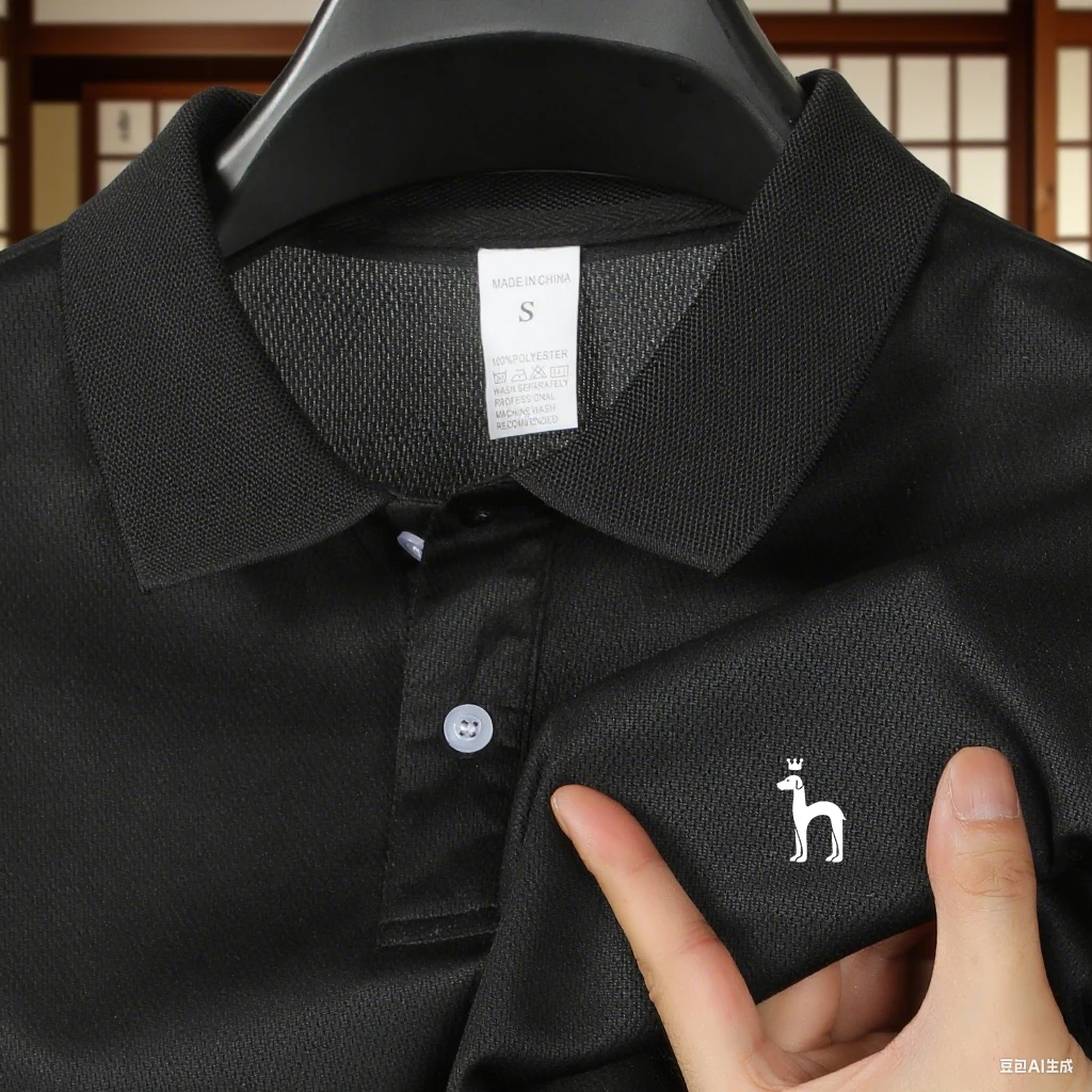 High end brand men's short sleeved polo shirt, summer fashion hot selling golf casual T-shirt image 6