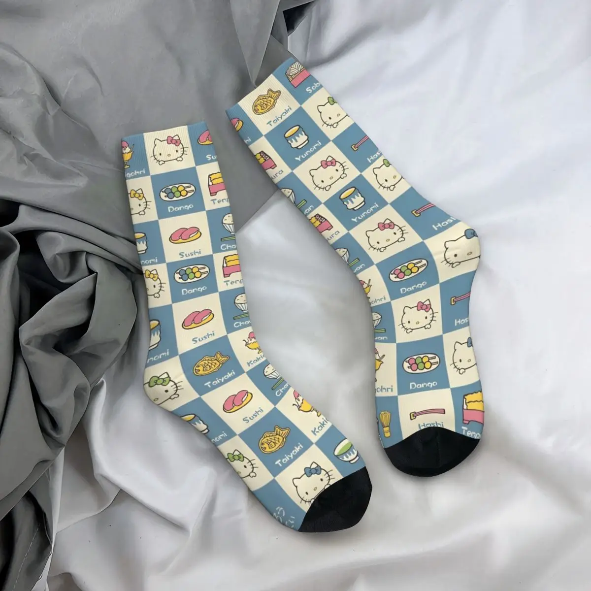 Hallo Kitty Strümpfe Männer Socken weich atmungsaktiv Harajuku Socken Herbst Outdoor rutsch feste Grafik Socken Geburtstags geschenk