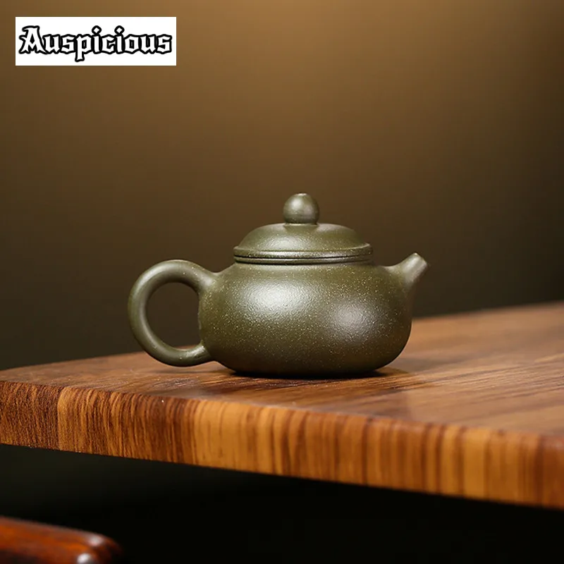 70ml Boutique Yixing Purple Clay Teapot Famous Handmade Tea Pot Raw Ore Green Mud Beauty Kettle Chinese Authentic Zisha Tea Set