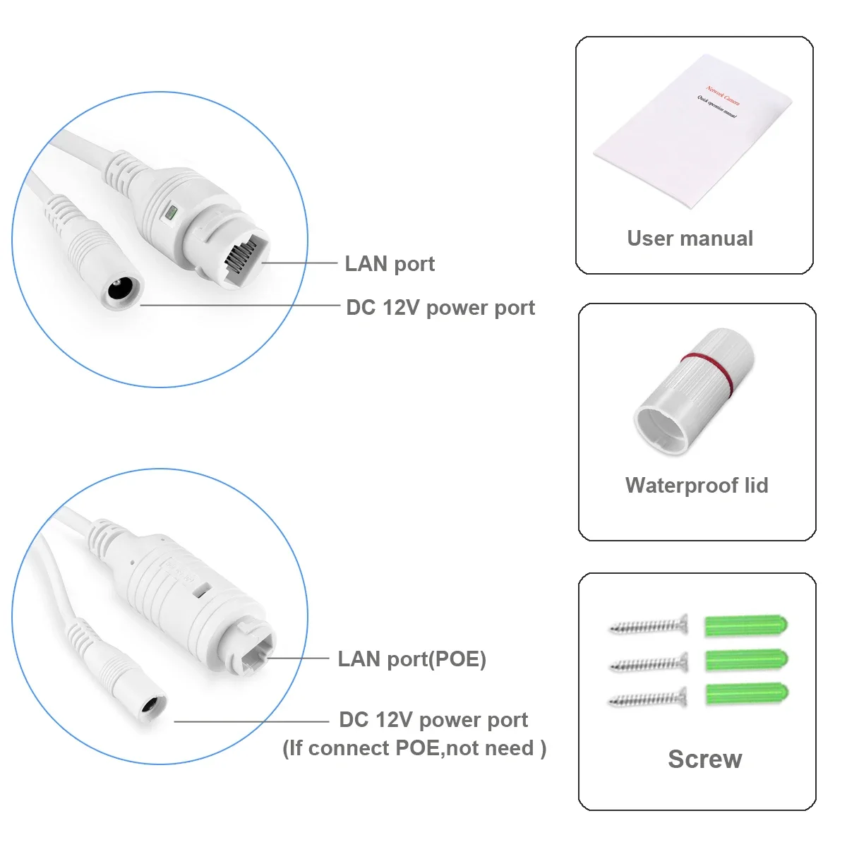 كاميرا Gadinan كاملة الألوان للرؤية الليلية 4K 8MP IP كشف الحركة تنبيه P2P للمراقبة الأمنية ONVIF مقارنة الوجه XMEYE #6