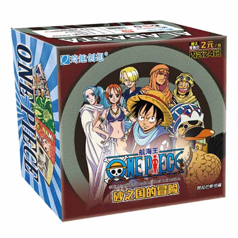 One Piece Collection Box Card Luffy Anime Characters Board Game Toy Flash Card Christmas Birthday Gift Cartoon Children\'s Toys