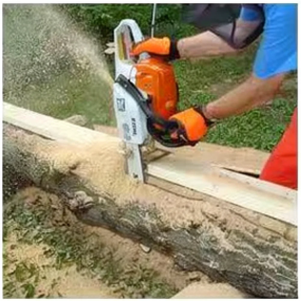 Durable Chainsaw Milling Guide Portable Wood Cutting Attachment Vertical Log Slab Sawing Tool Professional Woodworking Gear