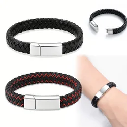 Cremation Jewelry Urn Bracelet for Ashes Genuine Leather for Women Men Keepsake Memorial Cuff Bangle Braided Wristband Bracelet