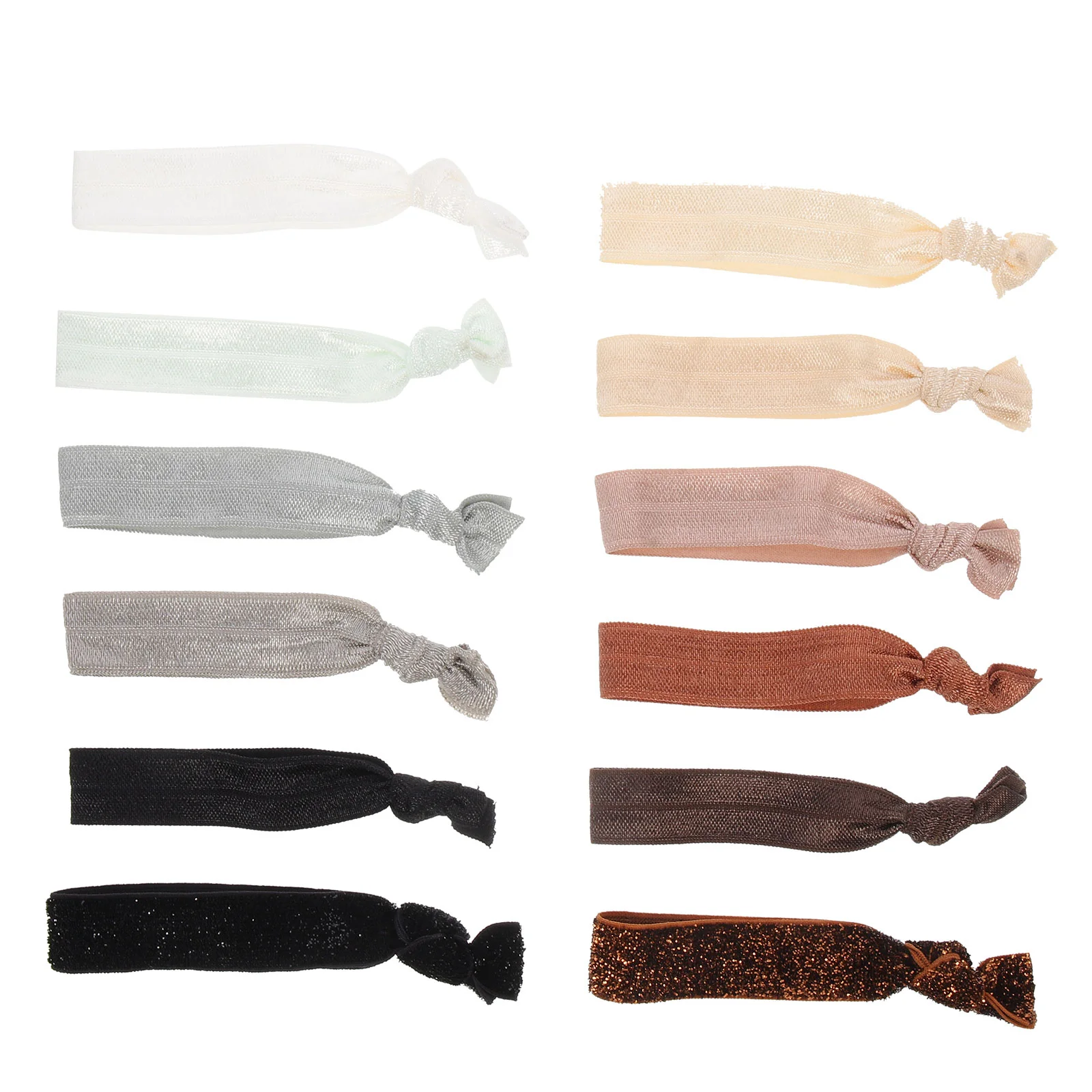 10 Pcs Knotted Head Rope Elastic Hair Ribbons Ties Kids Accessories for Girls Yoga Ropes Bulk Cloth Fabric Fitness