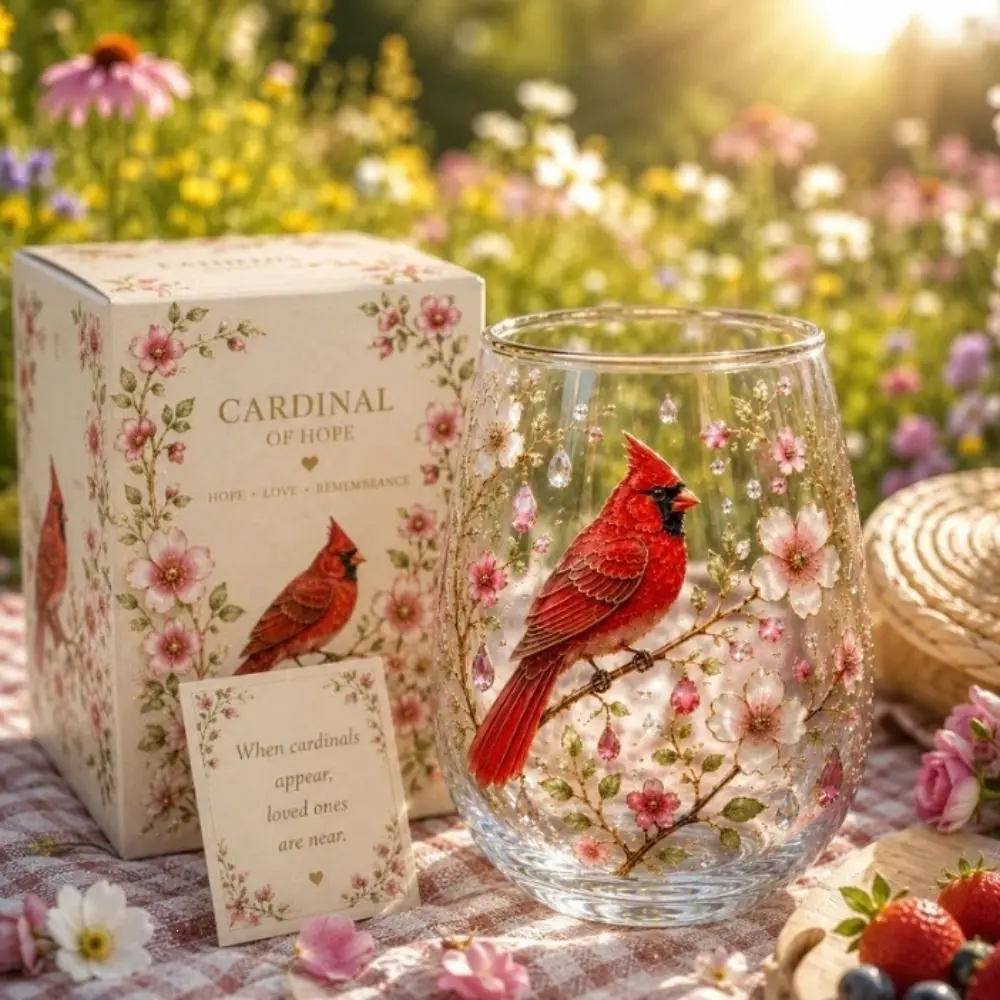 Hummingbird Design Bee Glass Tea Cup Transparent Flower Clear Milk Cup Large Capacity Colorful Bird Pattern Mug Cold Drinks