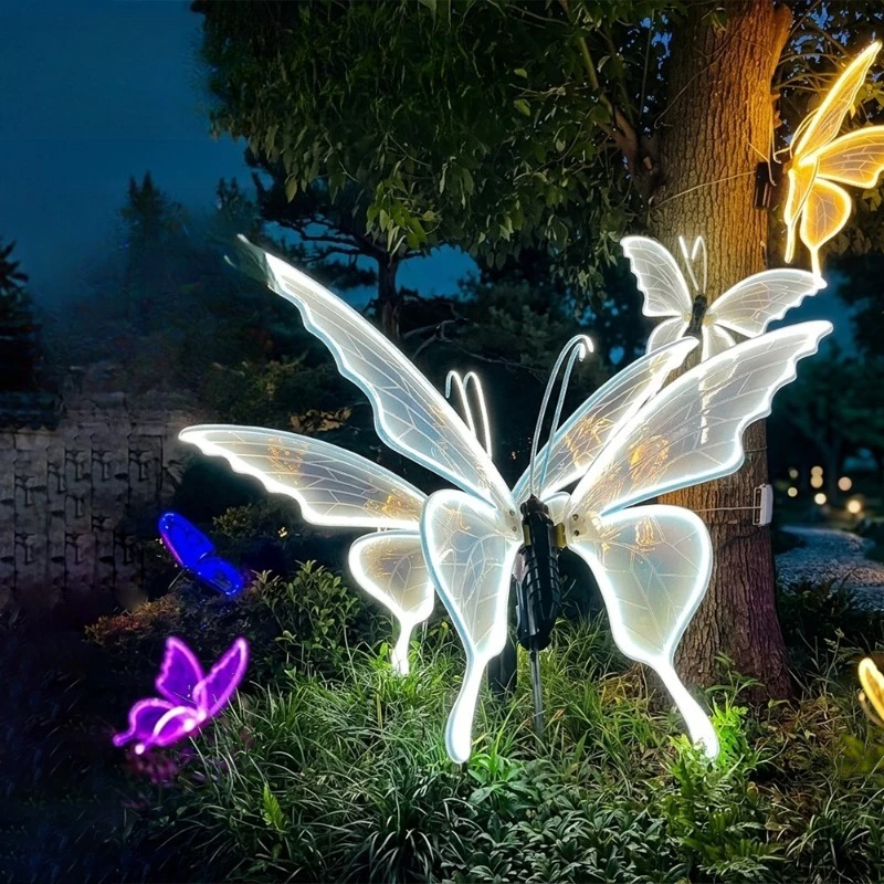 Automatic wing-shaped electric DC12V insect garden light