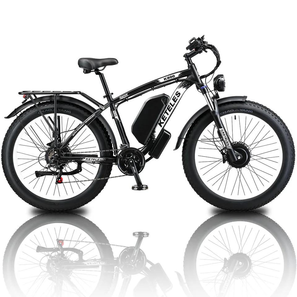 2000W Dual Motor Electric Bicycle 26" Fat Tire E-Bike 48V/23Ah for Adults UL2849 image 10