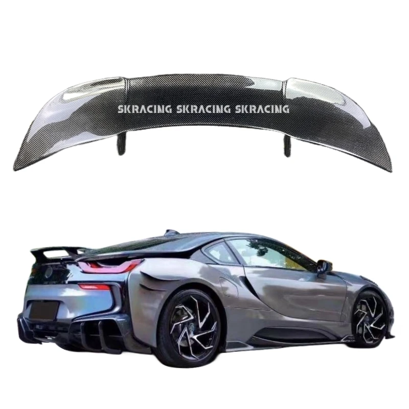 Car Auto Parts For BMW i8 Rear Trunk Spoiler Wing High Quality bon Exterior       Body kits Aftermarket